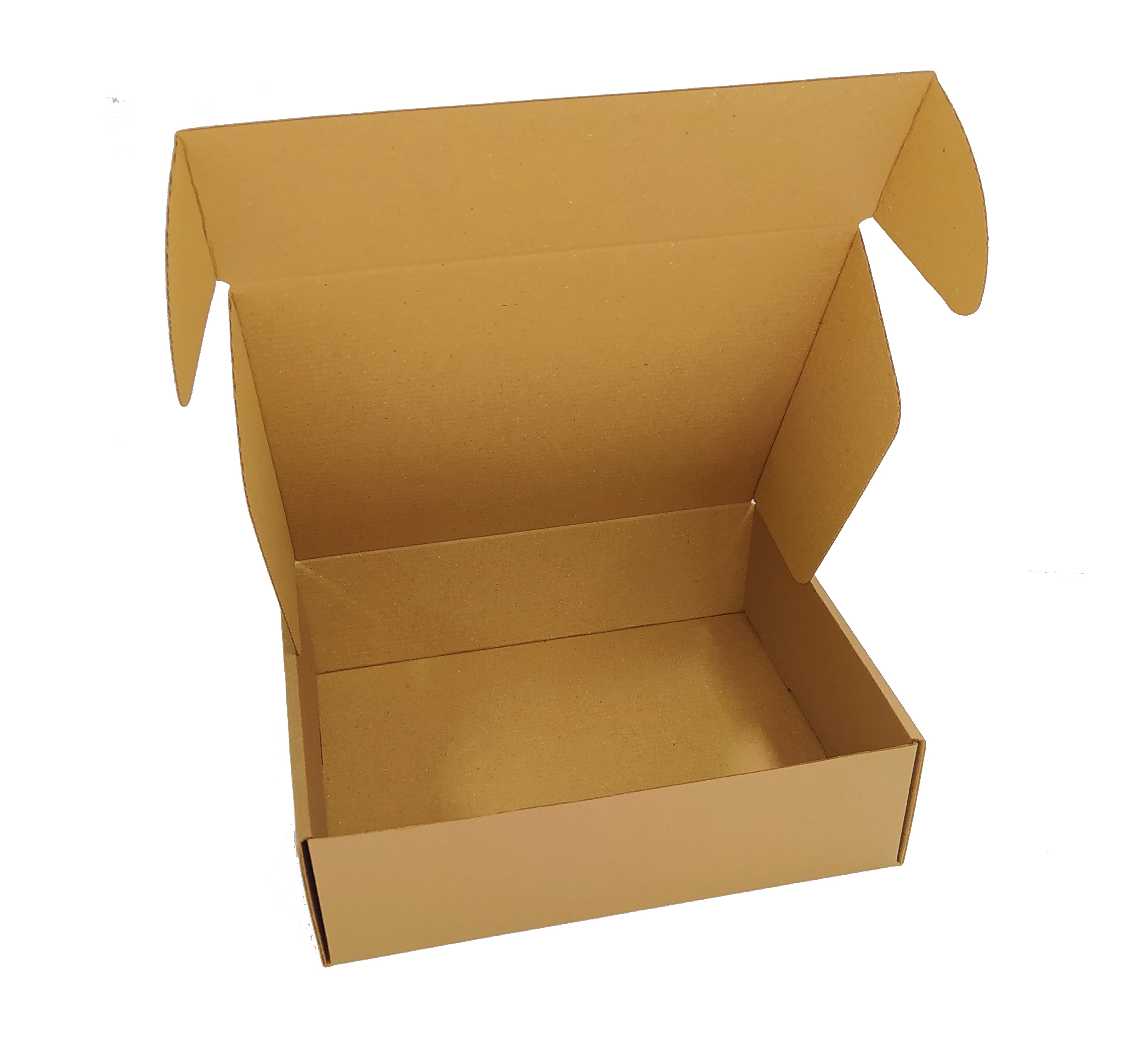 Kolievi Oluklu Kilitli Karton Kutu 23.5x19.5x7 cm