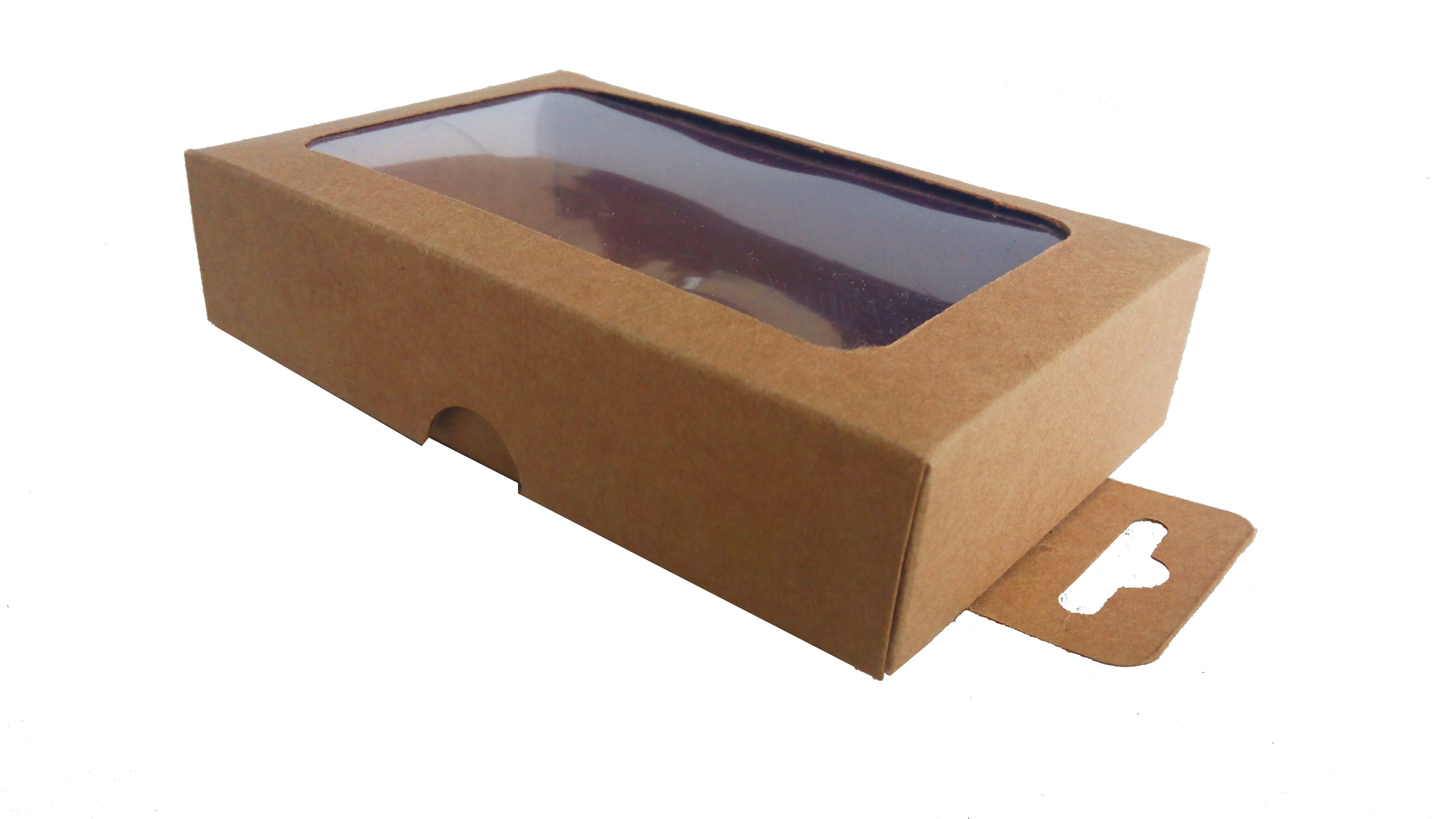 Kolievi Kraft Kutu 13×8×3 cm (Asetat Pencereli)