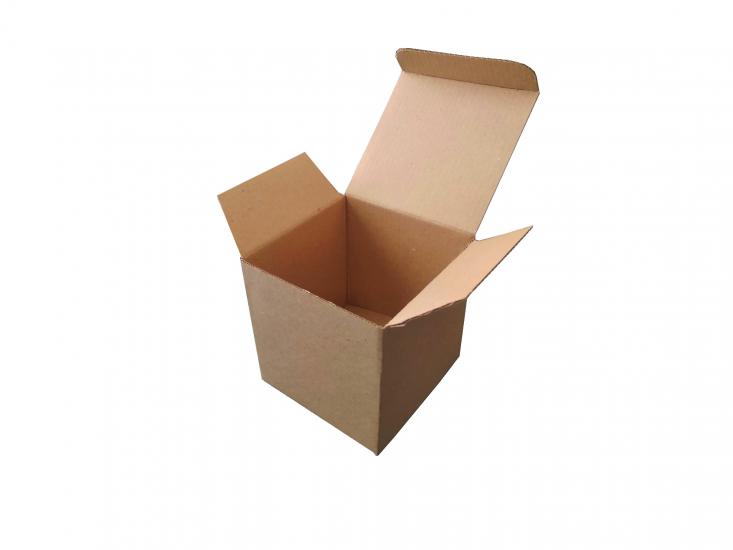 Kolievi Oluklu Kilitli Karton Kutu 10x10x10 cm - 3,90 TL KDV Dahil