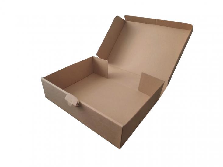Kolievi Oluklu Kilitli Karton Kutu 26x20x7 cm - 7.25 TL KDV Dahil